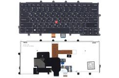 Купить Клавиатура для ноутбука Lenovo ThinkPad (X240, X240S, X240I) с подсветкой (Light), с указателем (Point Stick) Black, Black Frame, RU