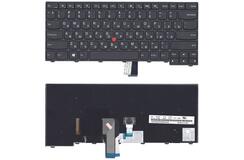 Купить Клавиатура для ноутбука Lenovo ThinkPad Edge (T440, T440P, T440S) с подсветкой (Light), с указателем (Point Stick) Black, Black Frame, RU
