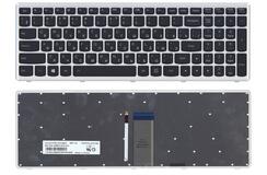 Купить Клавиатура для ноутбука Lenovo IdeaPad U510, Z710 с подсветкой (Light), Black, (Silver Frame), RU