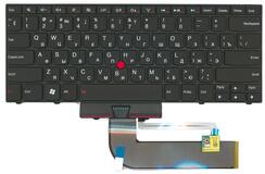 Купить Клавиатура для ноутбука Lenovo ThinkPad (E40, E50, Edge14, Edge15) с указателем (Point Stick), с подсветкой (Light) Black, RU