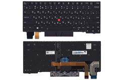 Купить Клавиатура для ноутбука Lenovo (X280) с подсветкой (Light), с указателем (Point Stick) Black, Black Frame, RU