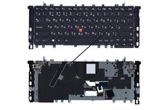 Купить Клавиатура для ноутбука Lenovo ThinkPad (Yoga S1) с подсветкой (Light), с указателем (Point Stick), и креплениями, Black, Black Frame, RU