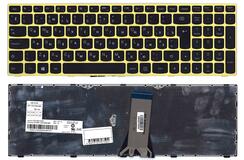 Купить Клавиатура для ноутбука Lenovo IdeaPad (G50-70) Black, Green Frame RU
