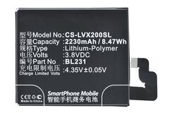 Купить Аккумуляторная батарея для Lenovo CS-LVX200SL S90 3.8V Black 2230mAh 8.47Wh