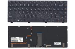 Купить Клавиатура для ноутбука Lenovo IdeaPad (Y480) с подсветкой (Light), Black, (Black Frame), RU