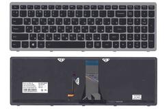 Купить Клавиатурадля ноутбука Lenovo IdeaPad (G505S, Z510) с подсветкой (Light), Black, (Silver Frame), RU